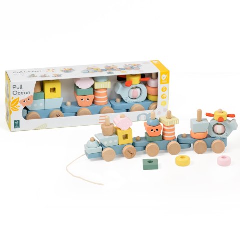 Classic World CLASSIC WORLD Montessori Kolejka Ocean Drewniana Układanka