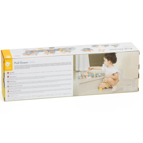 Classic World CLASSIC WORLD Montessori Kolejka Ocean Drewniana Układanka