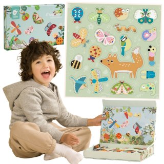 Classic World CLASSIC WORLD Układanka Magnetyczna Zwierzęta Tablica Klocki Puzzle Pamięć 66 el.