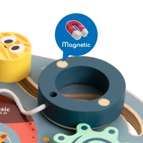 Classic World CLASSSIC WORLD Tablica Manipulacyjna Wielofunkcyjna 6w1 Rakieta