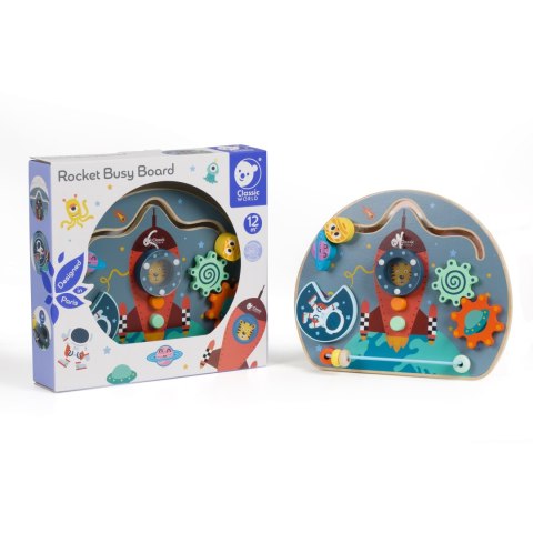 Classic World CLASSSIC WORLD Tablica Manipulacyjna Wielofunkcyjna 6w1 Rakieta