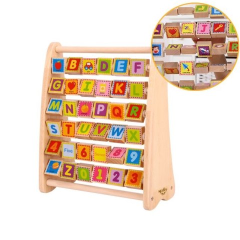TOOKY TOY Alfabet Nauka Liter Cyfr Liczb Słów ABACUS TOOKY TOY Alfabet Nauka Liter Cyfr Liczb Słów ABACUS