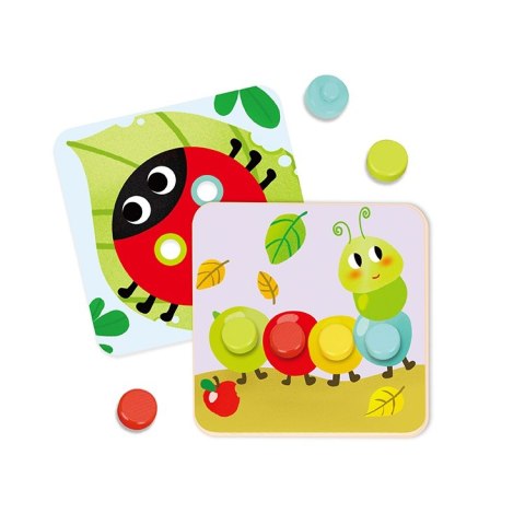 Tooky Toy TOOKY TOY Układanka Klocki dla Dzieci Zwierzęta Dopasuj Nauka Kształtów Kolorów + Plansze