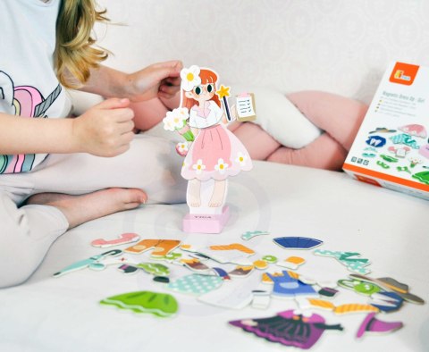 Viga Toys VIGA Drewniana Układanka Magnetyczna Ubieranka Edukacyjna