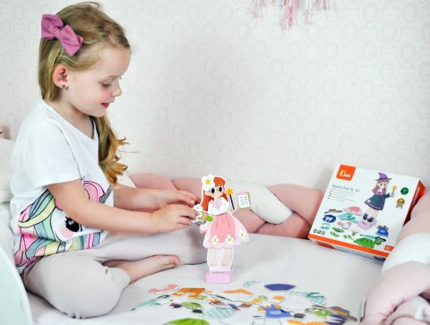 Viga Toys VIGA Drewniana Układanka Magnetyczna Ubieranka Edukacyjna