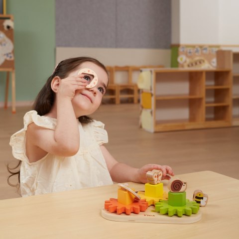 Viga Toys VIGA Drewniany Sorter Koła Zębate "Kształty i Mechanizmy"