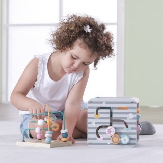 Viga Toys VIGA PolarB Activity Box Drewniane Edukacyjne Centrum Gier 5w1 kostka