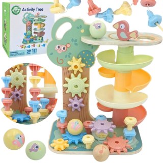 Woopie Let's Go Green WOOPIE GREEN Drzewko Aktywności Kulodrom Montessori 4w1 FSC