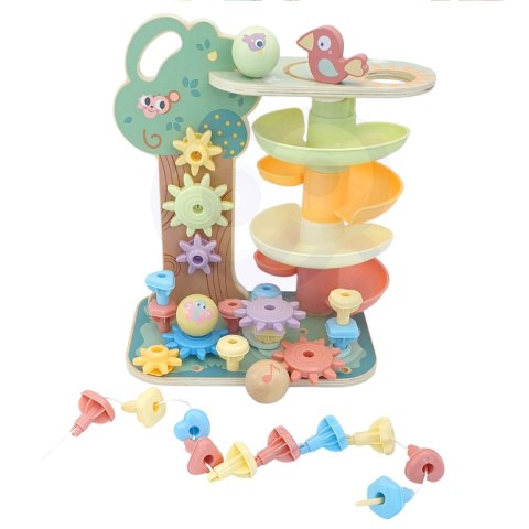Woopie Let's Go Green WOOPIE GREEN Drzewko Aktywności Kulodrom Montessori 4w1 FSC