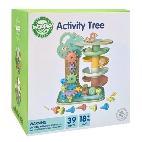 Woopie Let's Go Green WOOPIE GREEN Drzewko Aktywności Kulodrom Montessori 4w1 FSC