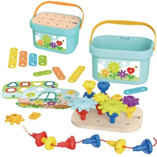 Woopie Let's Go Green WOOPIE GREEN Konstrukcyjny BOX Motoryczny Montessori 12w1 FSC