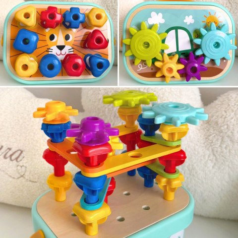 Woopie Let's Go Green WOOPIE GREEN Konstrukcyjny BOX Motoryczny Montessori 12w1 FSC