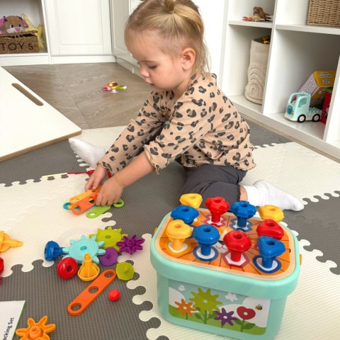Woopie Let's Go Green WOOPIE GREEN Konstrukcyjny BOX Motoryczny Montessori 12w1 FSC