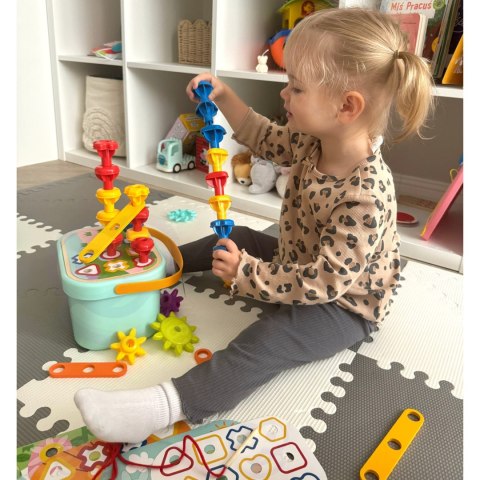 Woopie Let's Go Green WOOPIE GREEN Konstrukcyjny BOX Motoryczny Montessori 12w1 FSC
