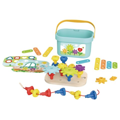 Woopie Let's Go Green WOOPIE GREEN Konstrukcyjny BOX Motoryczny Montessori 12w1 FSC