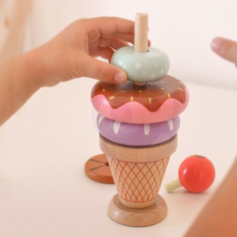 Woopie WOOPIE GREEN Drewniane Lody Układanka Montessori Cukiernia 12 el. FSC Woopie WOOPIE GREEN Drewniane Lody Układanka Montessori Cukiernia 12 el. FSC