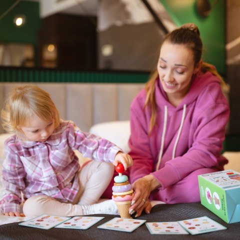 Woopie WOOPIE GREEN Drewniane Lody Układanka Montessori Cukiernia 12 el. FSC Woopie WOOPIE GREEN Drewniane Lody Układanka Montessori Cukiernia 12 el. FSC