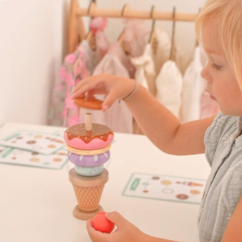 Woopie WOOPIE GREEN Drewniane Lody Układanka Montessori Cukiernia 12 el. FSC Woopie WOOPIE GREEN Drewniane Lody Układanka Montessori Cukiernia 12 el. FSC