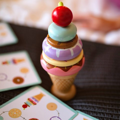 Woopie WOOPIE GREEN Drewniane Lody Układanka Montessori Cukiernia 12 el. FSC Woopie WOOPIE GREEN Drewniane Lody Układanka Montessori Cukiernia 12 el. FSC