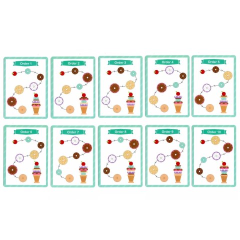 Woopie WOOPIE GREEN Drewniane Lody Układanka Montessori Cukiernia 12 el. FSC Woopie WOOPIE GREEN Drewniane Lody Układanka Montessori Cukiernia 12 el. FSC