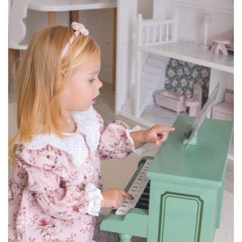 Classic World CLASSIC WORLD Pianinko Vintage + Książeczka do Nauki