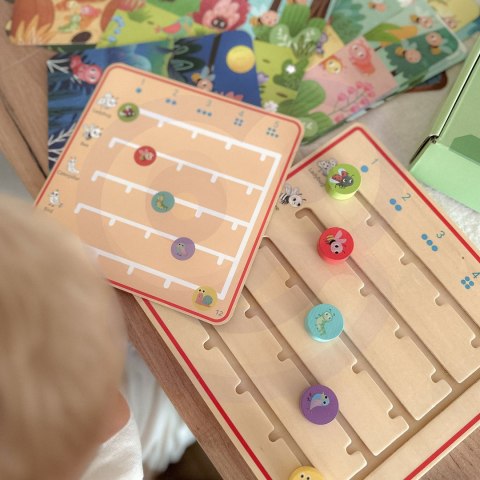 Tooky Toy TOOKY TOY Drewniana Gra Nauka Liczenia Zwierzątka