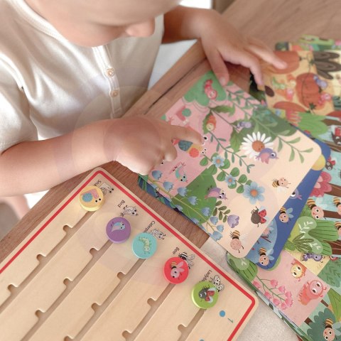 Tooky Toy TOOKY TOY Drewniana Gra Nauka Liczenia Zwierzątka