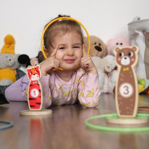 Tooky Toy TOOKY TOY Drewniana Gra Zręcznościowa Rzut do Celu Zwierzątka 15 el. Tooky Toy TOOKY TOY Drewniana Gra Zręcznościowa Rzut do Celu Zwierzątka 15 el.