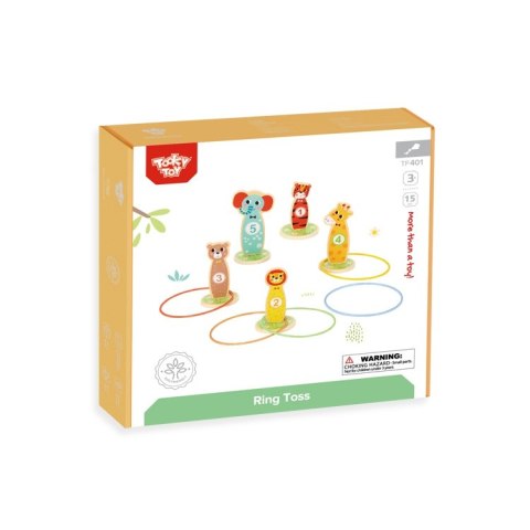 Tooky Toy TOOKY TOY Drewniana Gra Zręcznościowa Rzut do Celu Zwierzątka 15 el. Tooky Toy TOOKY TOY Drewniana Gra Zręcznościowa Rzut do Celu Zwierzątka 15 el.