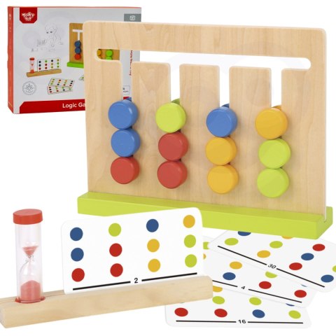 TOOKY TOY Gra Logiczna Układanka na Czas Kolory 30 Wzorów 18 el. TOOKY TOY Gra Logiczna Układanka na Czas Kolory 30 Wzorów 18 el.