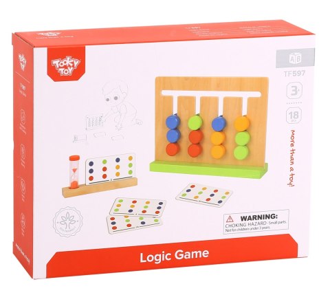 TOOKY TOY Gra Logiczna Układanka na Czas Kolory 30 Wzorów 18 el. TOOKY TOY Gra Logiczna Układanka na Czas Kolory 30 Wzorów 18 el.