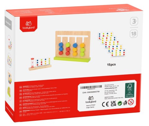 TOOKY TOY Gra Logiczna Układanka na Czas Kolory 30 Wzorów 18 el. TOOKY TOY Gra Logiczna Układanka na Czas Kolory 30 Wzorów 18 el.