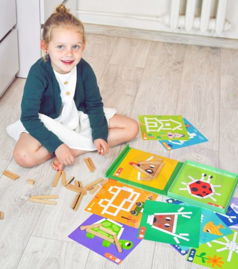TOOKY TOY Układanka Gra Logiczna Łamigłówki Klocki Magnetyczne dla Dzieci 49 el. TOOKY TOY Układanka Gra Logiczna Łamigłówki Klocki Magnetyczne dla Dzieci 49 el.