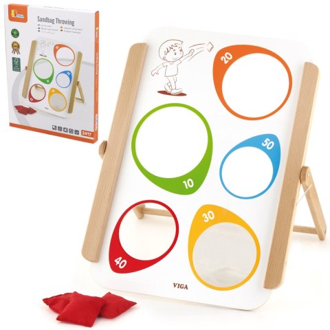 Viga Toys VIGA Drewniana Gra Zręcznościowa Rzut Do Celu Certyfikat FSC