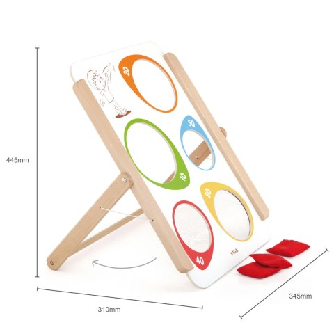 Viga Toys VIGA Drewniana Gra Zręcznościowa Rzut Do Celu Certyfikat FSC