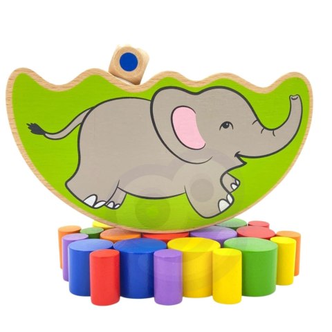 Viga Toys VIGA Drewniana układanka Balansujący Słoń Montessori