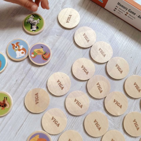 Viga Toys VIGA Gra Zapamiętywanie Memory Zwierzątka