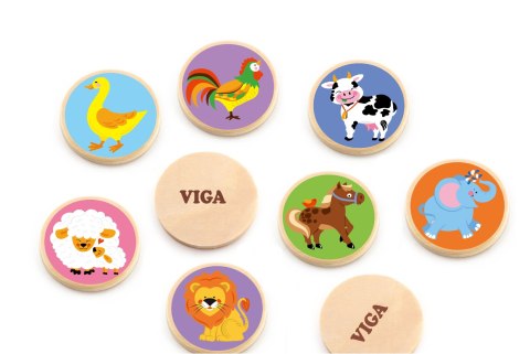 Viga Toys VIGA Gra Zapamiętywanie Memory Zwierzątka