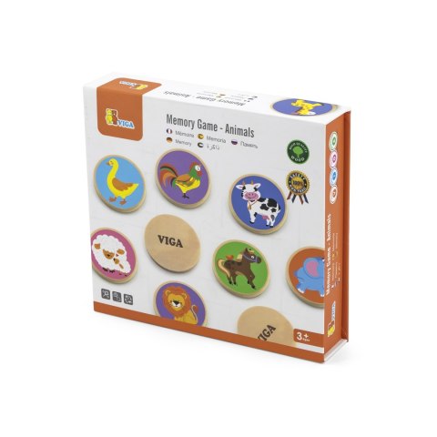 Viga Toys VIGA Gra Zapamiętywanie Memory Zwierzątka