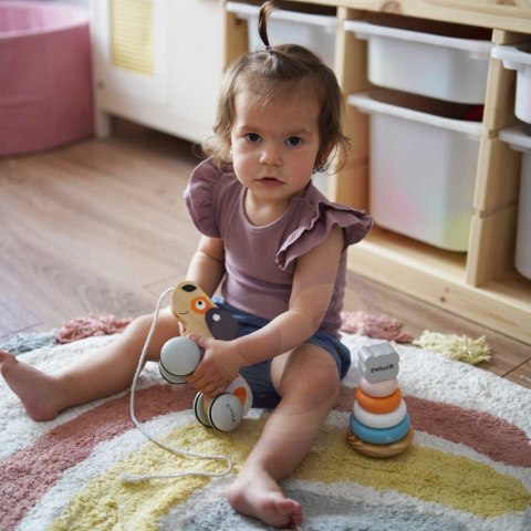 Viga Toys VIGA PolarB Drewniany Piesek do Ciągnięcia