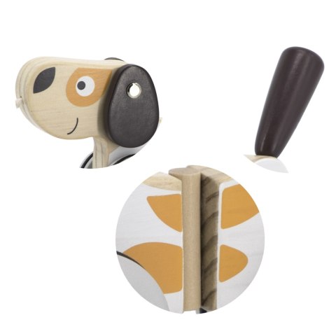 Viga Toys VIGA PolarB Drewniany Piesek do Ciągnięcia