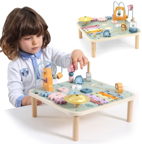 Viga Toys VIGA PolarB Stół Stolik Edukacyjny Pętla Cymbałki Sensoryka Montessori