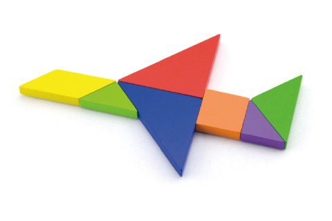 Viga Toys VIGA Tangram Drewniana Gra Logiczna Układanka Certyfikat FSC