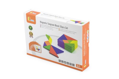 Viga Toys VIGA Tangram Drewniana Gra Logiczna Układanka Certyfikat FSC