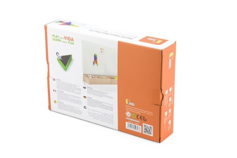Viga Toys VIGA Tangram Drewniana Gra Logiczna Układanka Certyfikat FSC