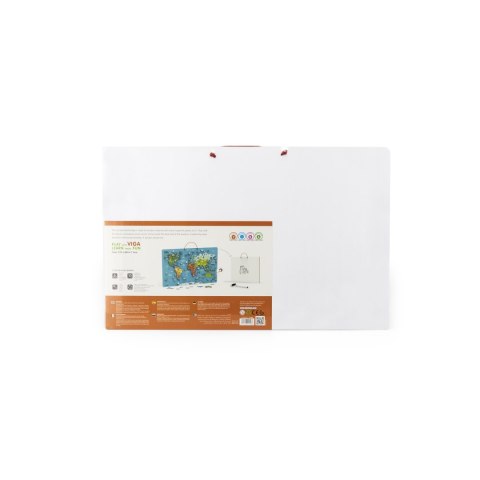 Viga Toys Viga 2w1 Tablica Edukacyjna z Magnetyczną Mapą Świata Montessori