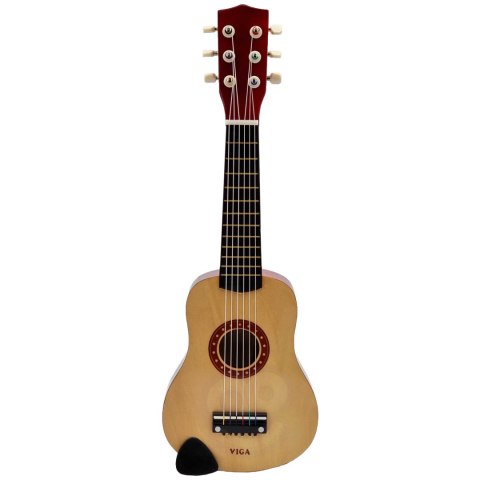 Viga Toys Viga Drewniana gitara dla dzieci Naturalna 21 cali 6 strun