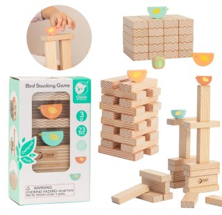 Classic World CLASSIC WORLD Gra Edukacyjna Układanie Klocków Ptaków 23 el.