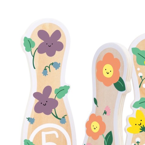 Classic World CLASSIC WORLD Wooden Bowling Game for Children 6 pcs + Ball