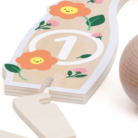 Classic World CLASSIC WORLD Wooden Bowling Game for Children 6 pcs + Ball